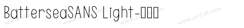 BatterseaSANS Light字体转换